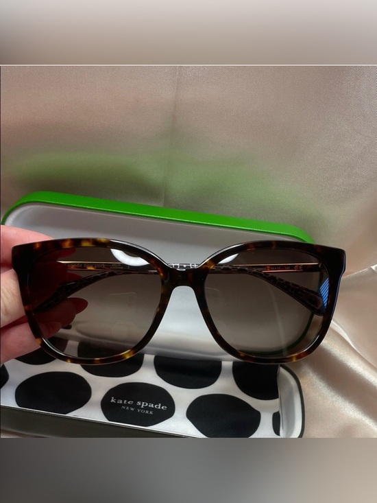kate spade Tortoise Brown Gradient Lens Cat-Eye Sunglasses NWT main image 9